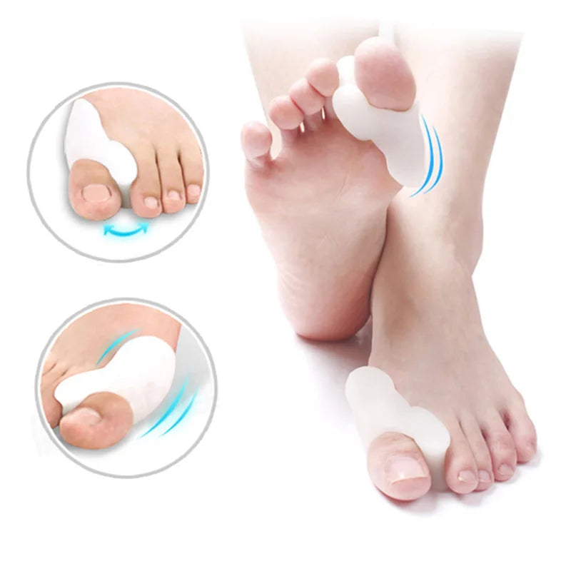 2PCS Silicone Gel Corretor de joanete.